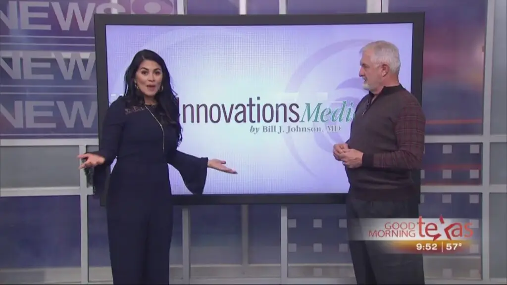 Dr Bill Johnson appearing on Good Morning Texas as a featured expert in cosmetic procedures