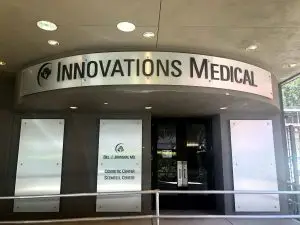 cosmetic surgery in Dallas Innovations Medical front door